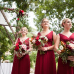 Burgundy & Pink Hill Country Wedding | Pecan Grove